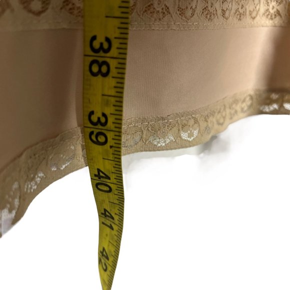 Vintage 50s Nude Full Length Skirt Medium - Picture 6 of 7